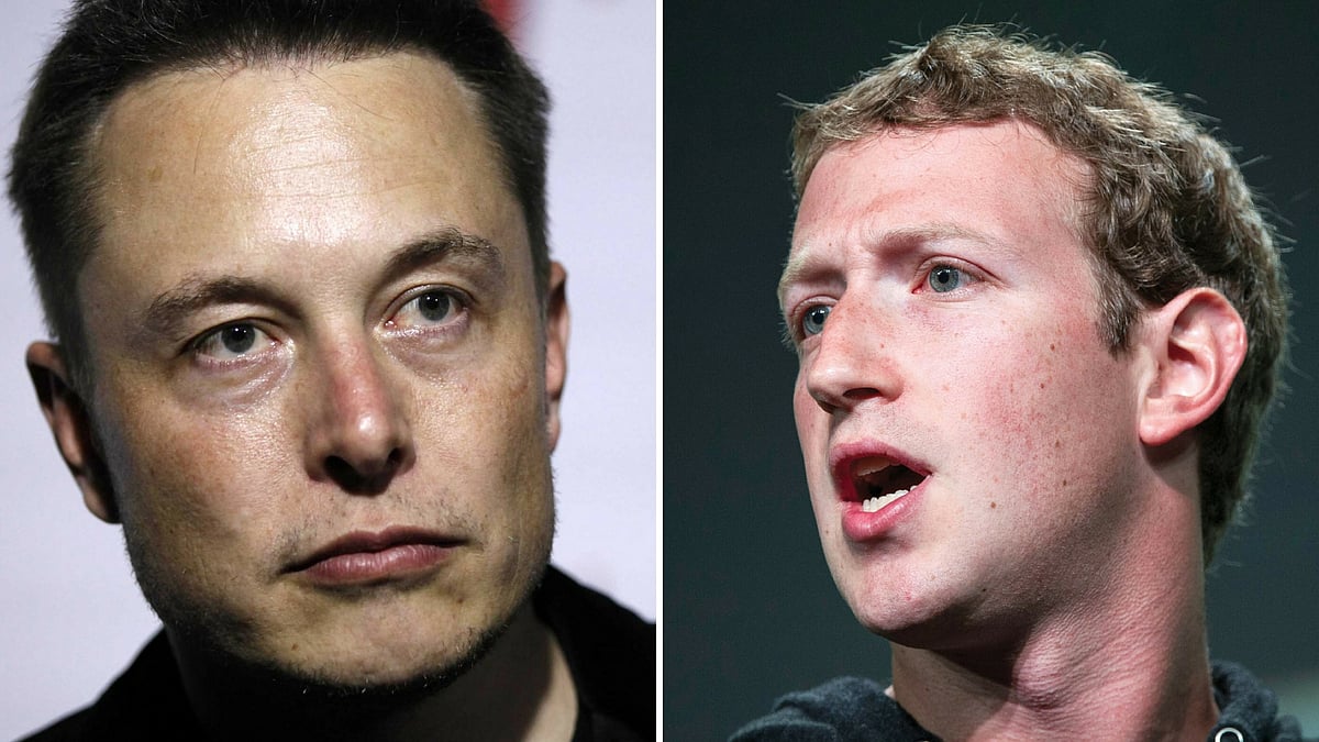 Elon Musk (left) and Mark Zuckerberg (right) have strong words to say. 