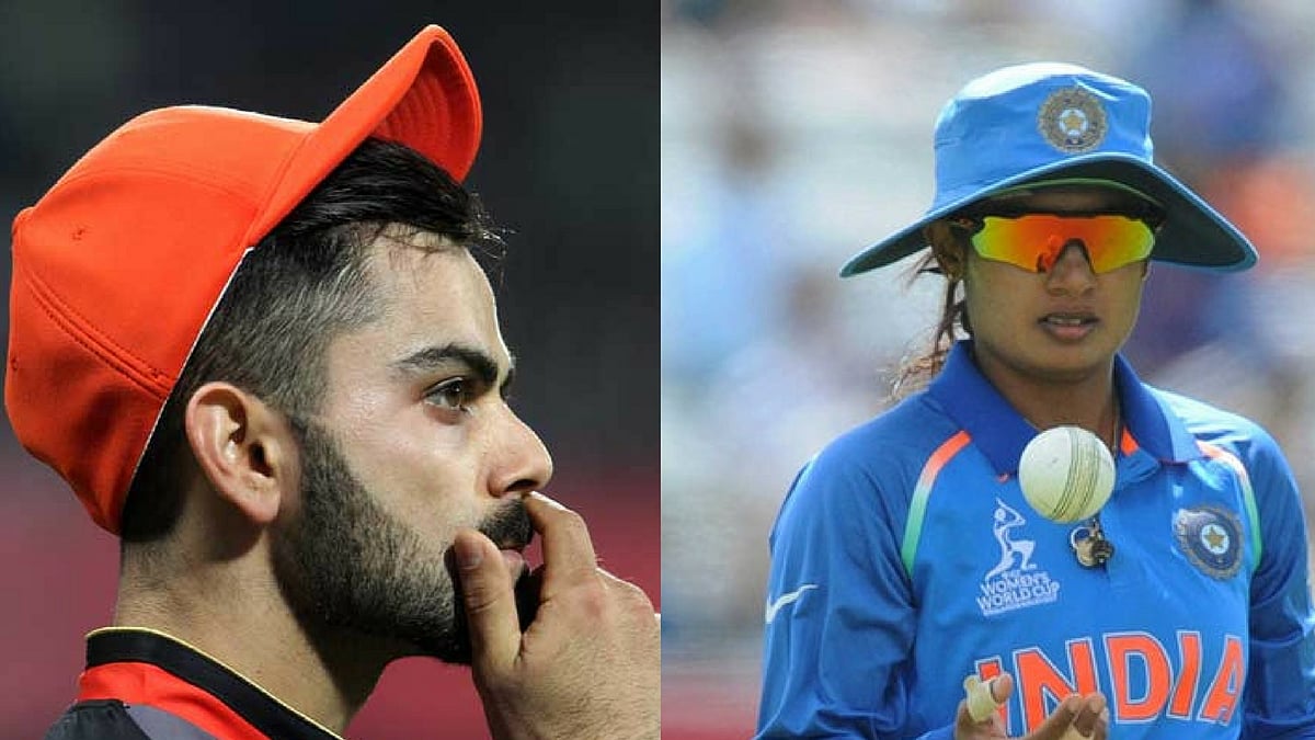 Virat Kohli and Mithali Raj.