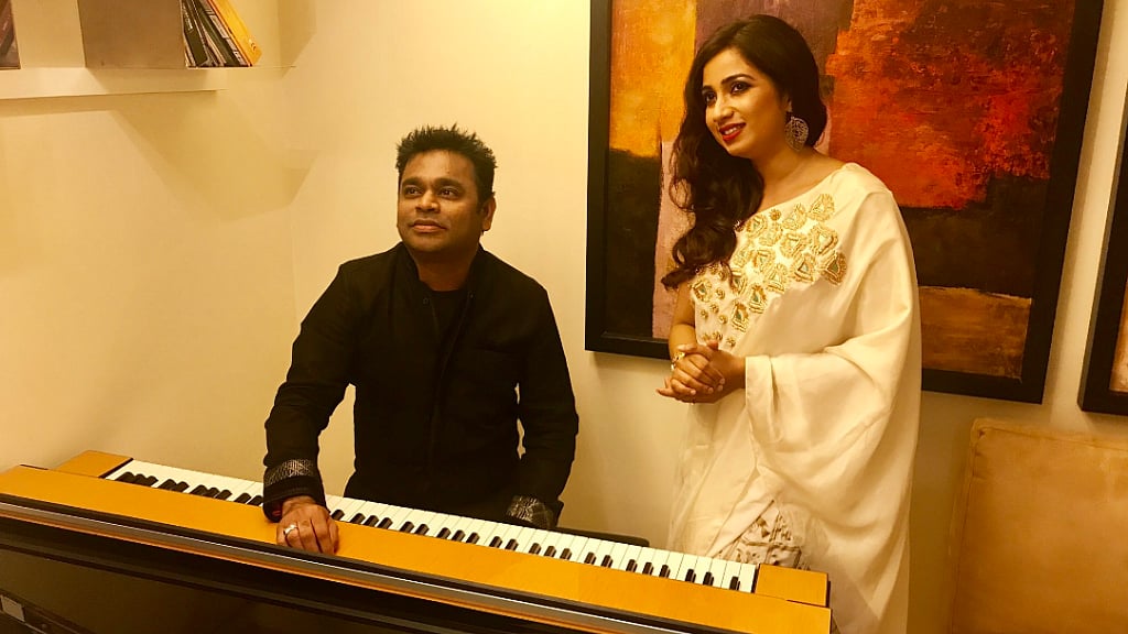 AR Rahman with singer Shreya Ghoshal.