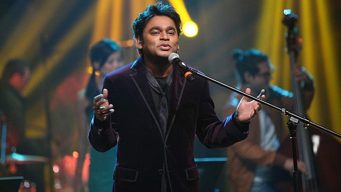AR Rahman performing at a concert. 