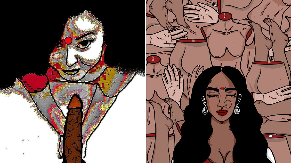 These women Instagram artists combine art and words to challenge sexism and voice dissent.