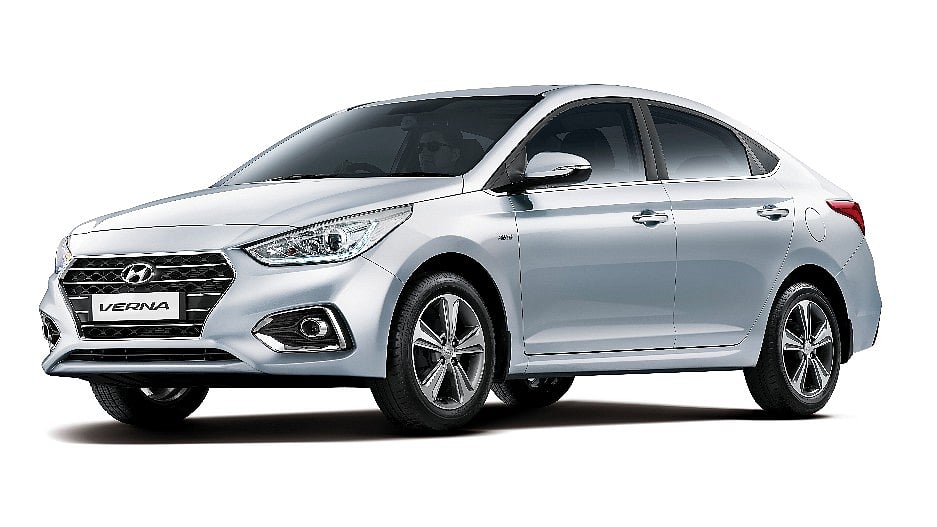 Hyundai 2017 Verna gets the all-to-familiar cascade grille. 