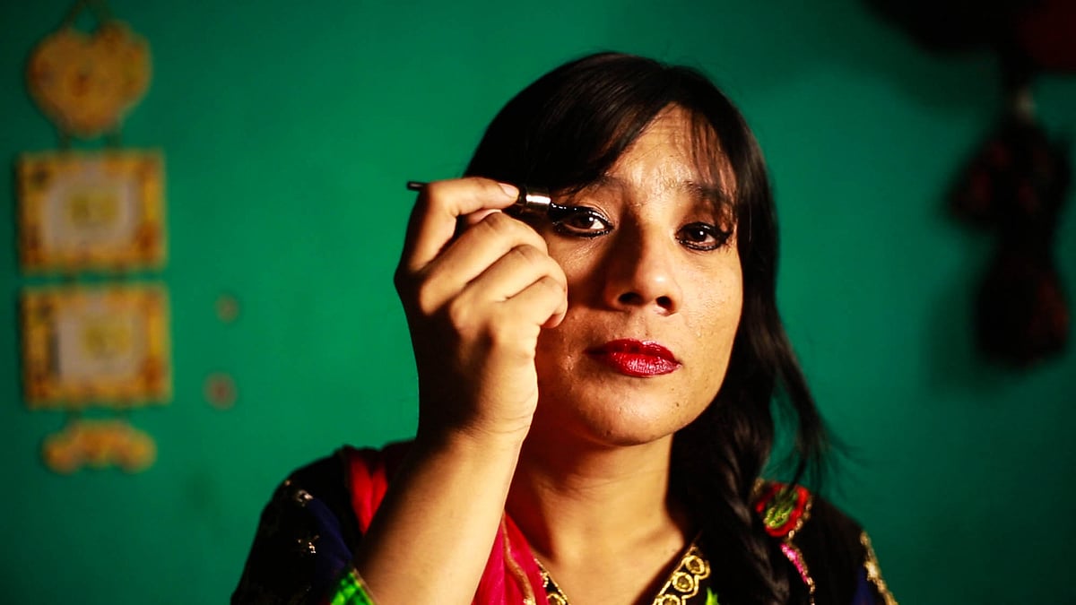 Mehrunnisha Shokat Ali, works in Social Hauz Khas as a female bouncer.