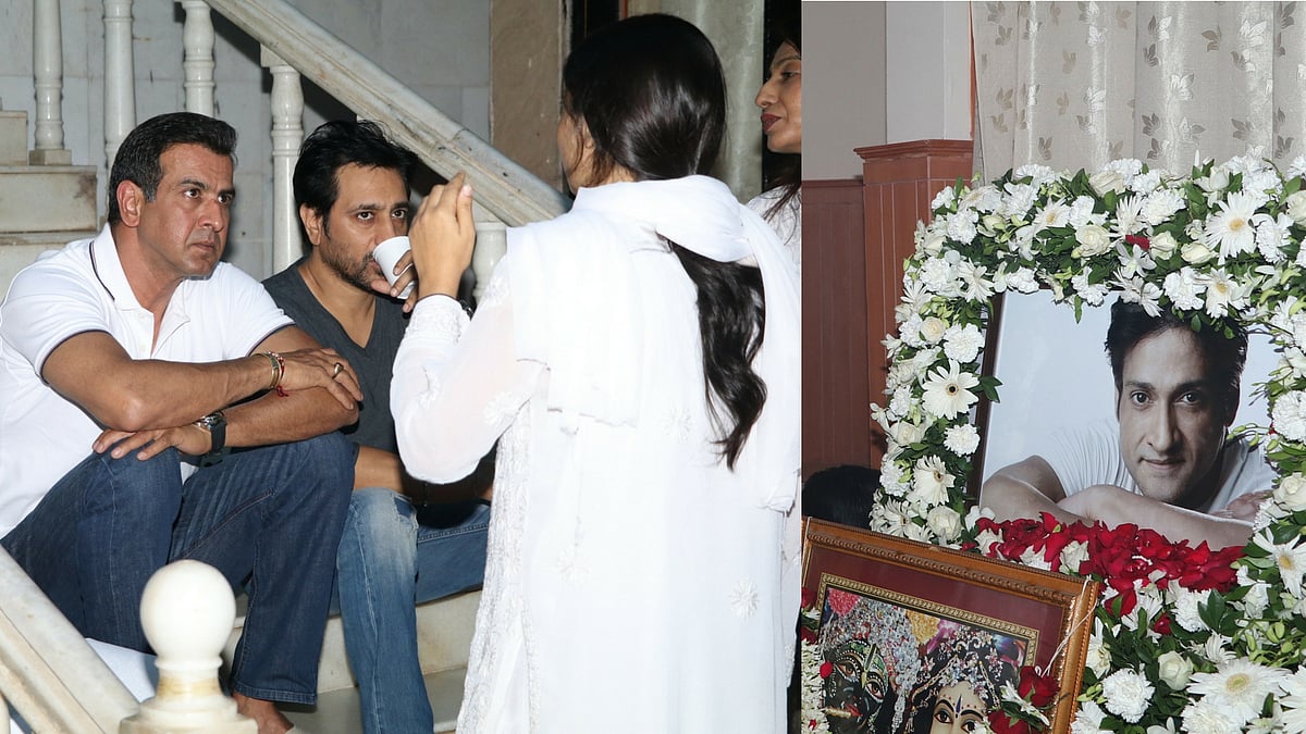 Ronit Roy at Inder Kumar’s prayer meet in Mumbai.
