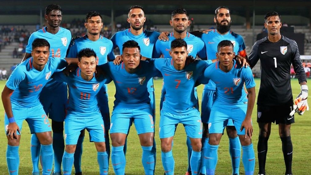 File photo of the Indian football team.