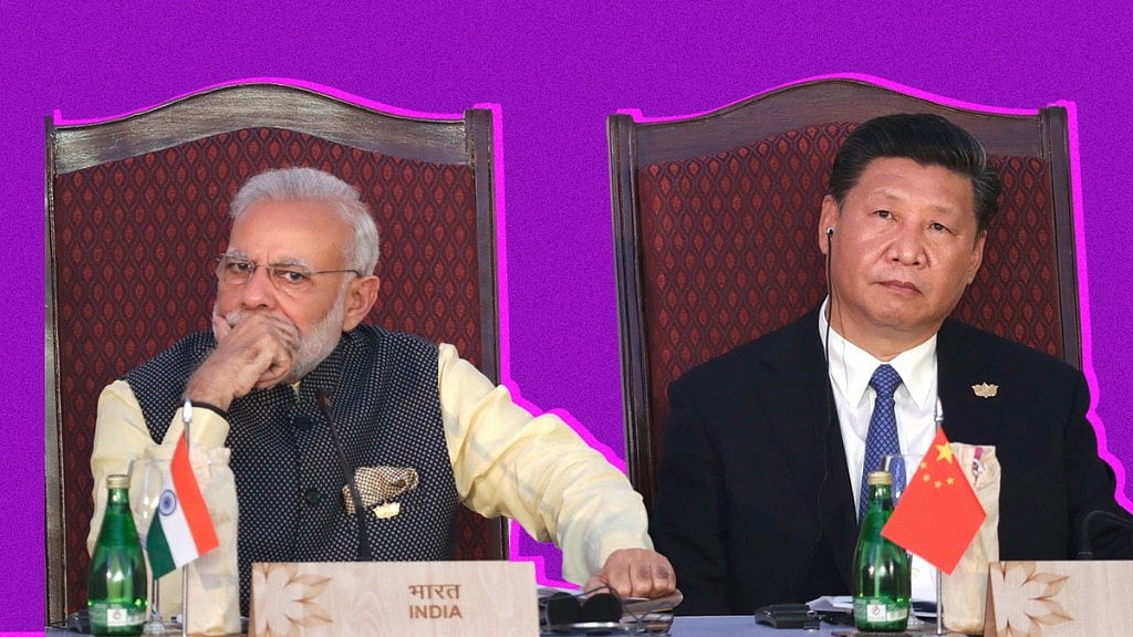 Indian Prime Minister Narendra Modi and Chinese President Xi Jinping. 