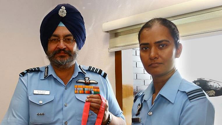 CAS ACM BS Dhanoa felicitates Shikha Pandey. 