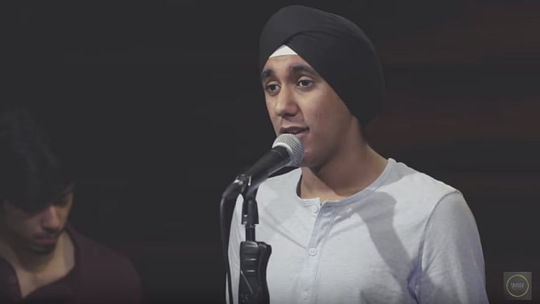 Simar Singh reciting ‘How To Be A Man’