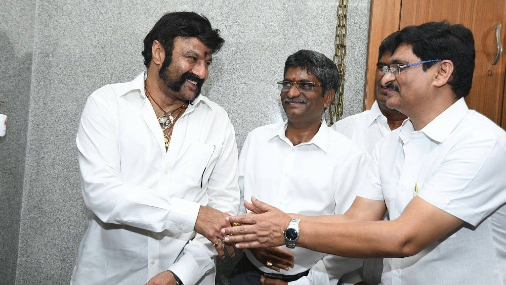 Telugu actor-politician Balakrishna.