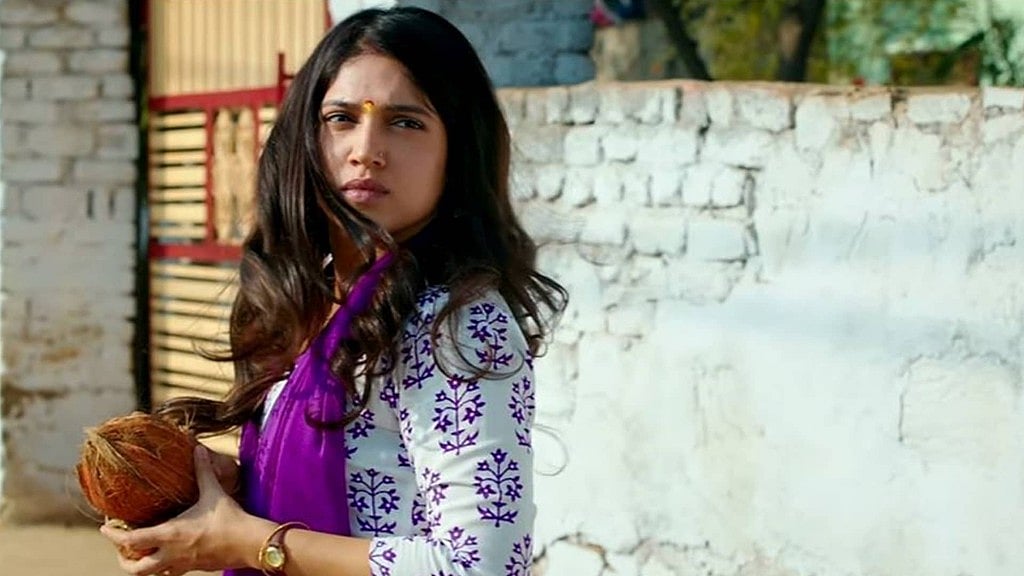 Bhumi Pednekar in a still from <i>Toilet: Ek Prem Katha</i>. 