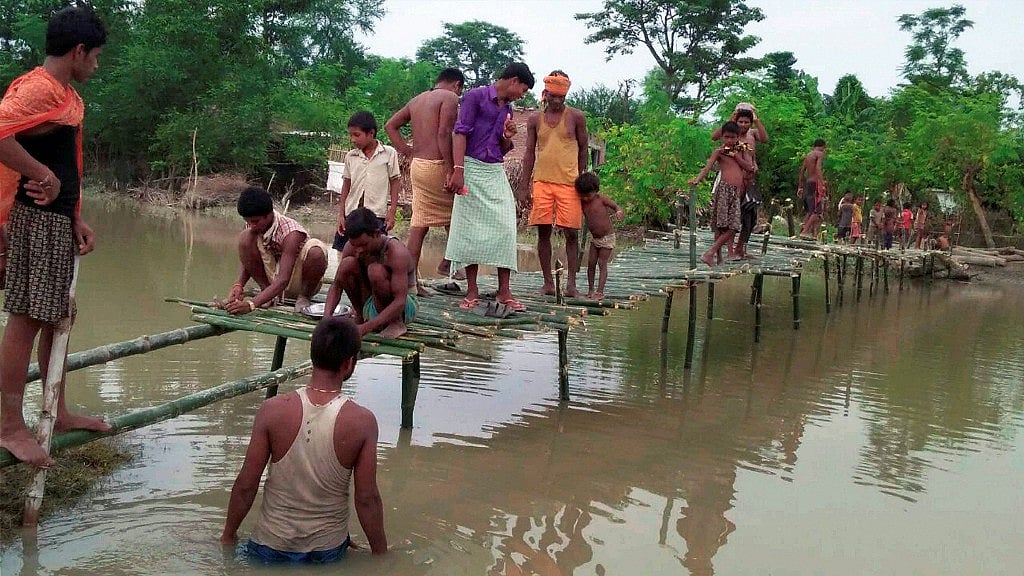 In India over 11 million people are affected by floods in four states across the north of the country. The image is used for representational purpose.