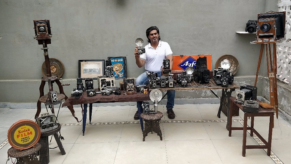Aditya Vij from Delhi has been collecting cameras for fun.&nbsp;