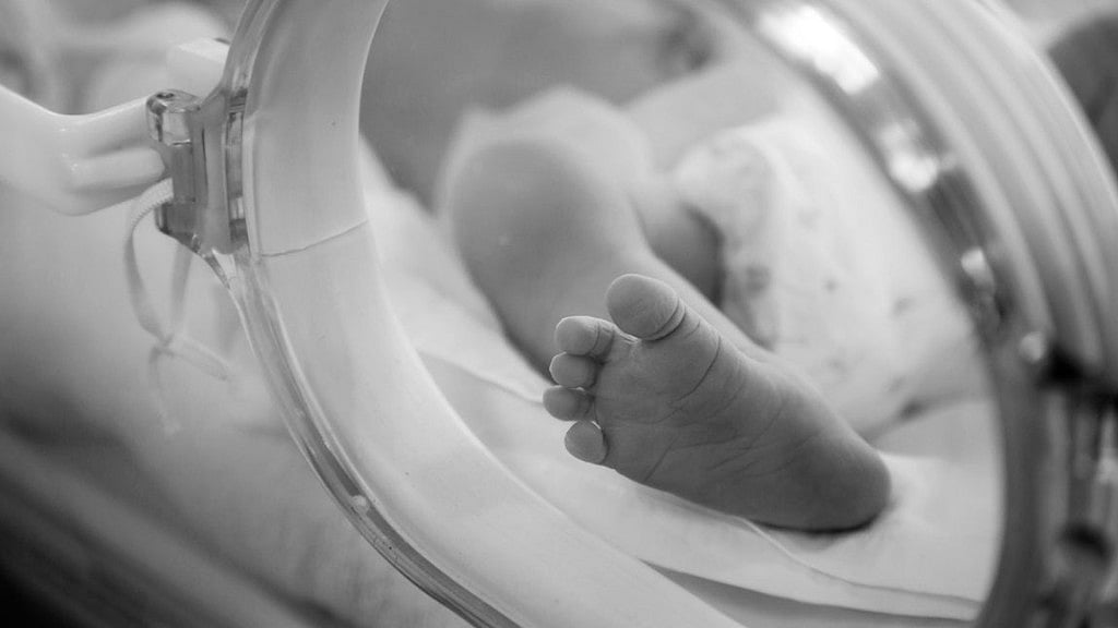 Image of a baby’s foot used for representational purposes.