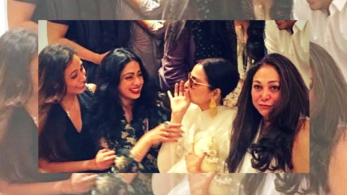 

It’s party time for Rani Mukerji, Sridevi, Rekha and Tina Ambani.