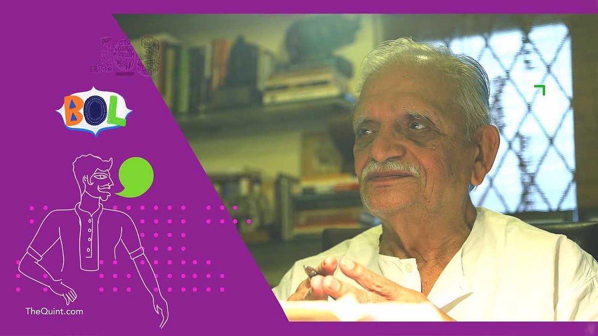 

Gulzar recites his translation of a Telugu poem exclusively in support of the ‘BOL- Love Your Bhasha’ campaign by <b>The Quint</b>.