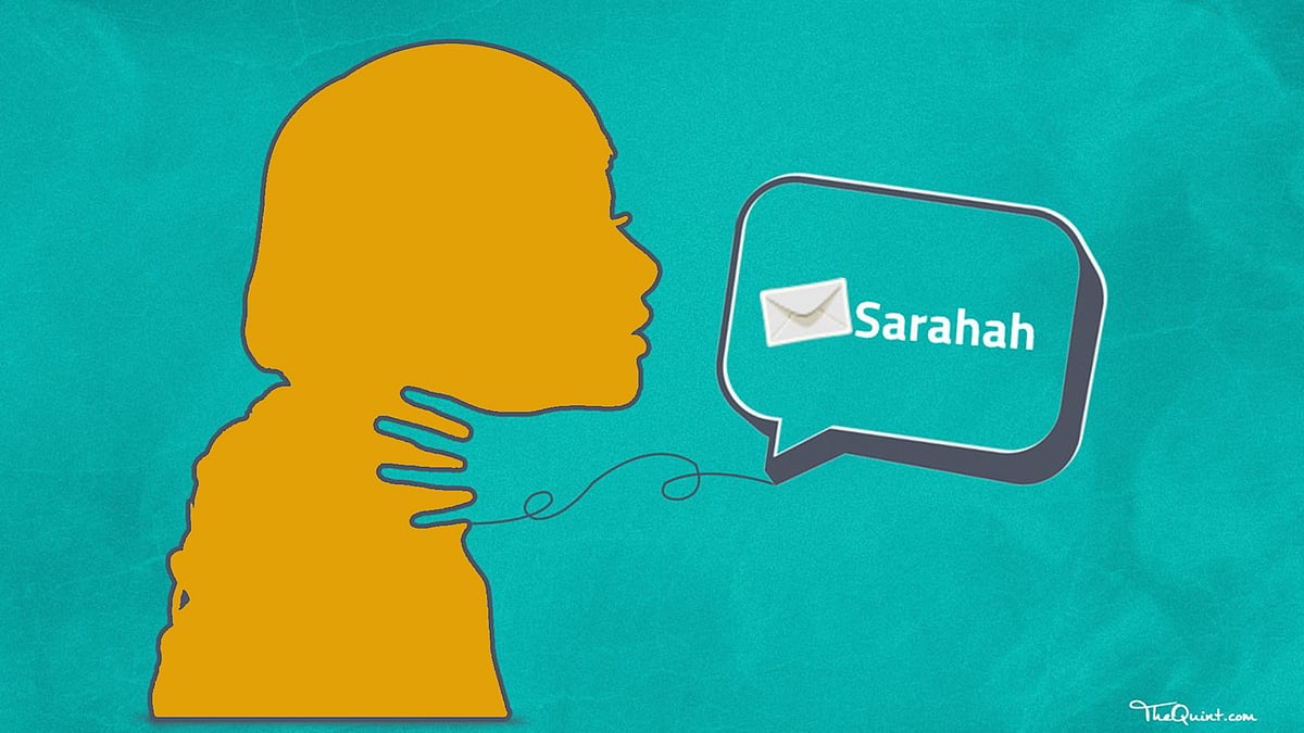 ‘Sarahah’ in Arabic means honesty.