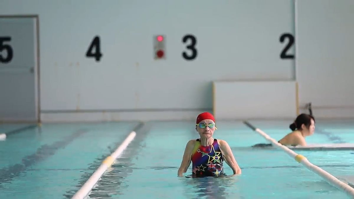 Japanese world record swimmer Mieko Nagaoka