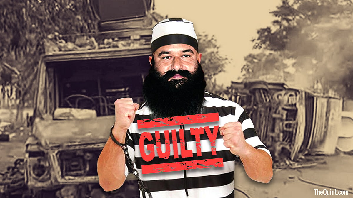 Gurmeet Ram Rahim Singh was held guilty of raping two women in 2002.