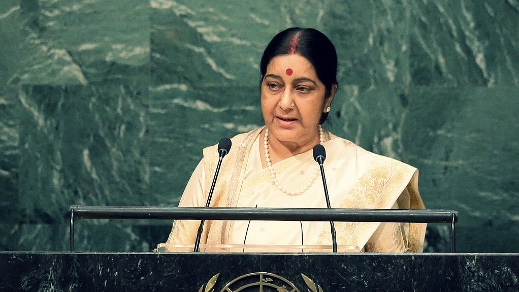 File photo of External Affairs Minister Sushma Swaraj at UNGA. 