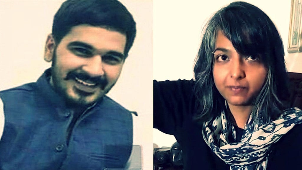 Varnika Kundu (right) and Vikas Barala (left). 
