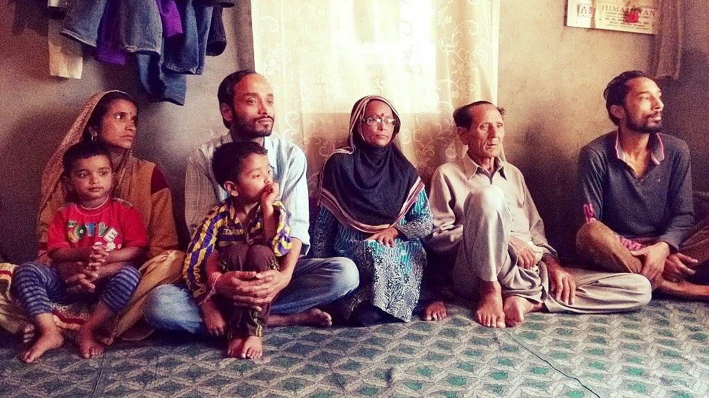 A Kashmiri Pandit family in Ompura, Budgam. 