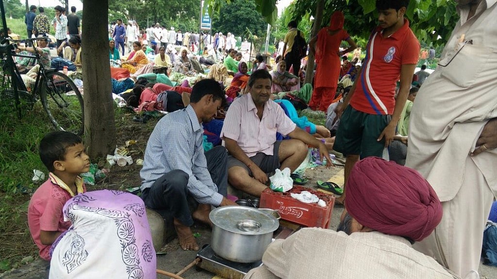 Followers throng Panchkula ahead of the CBI court’s verdict on Gurmeet Ram Rahim.