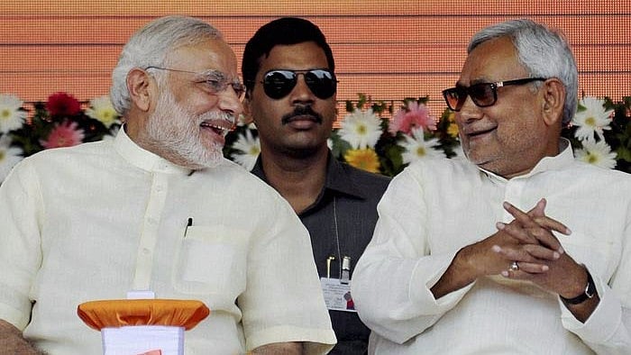 PM Narendra Modi with Bihar Chief Minister Nitish Kumar. (Photo: PTI)