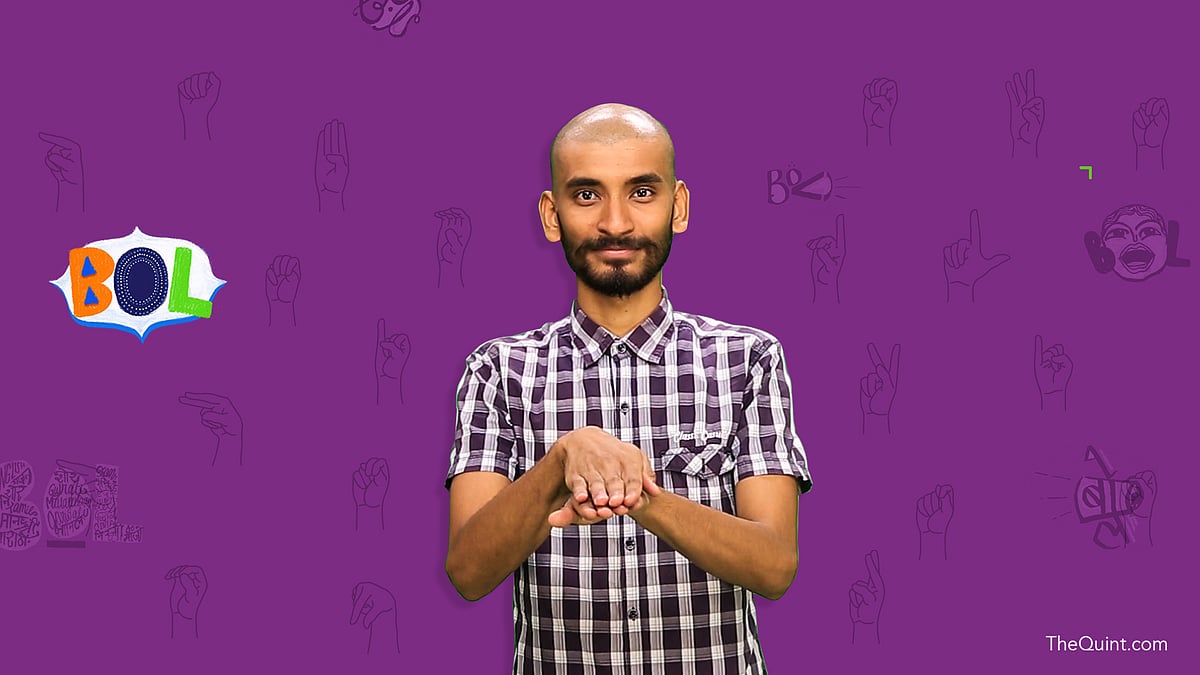 The Noida Deaf Society teaches us some basic sign language.