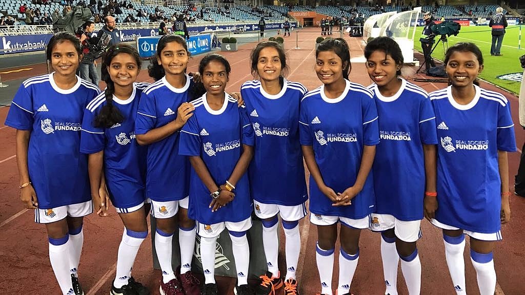 A group of 10 girls from Jharkhand have been given an opportunity to train at the Spanish Club – Real Sociedad.