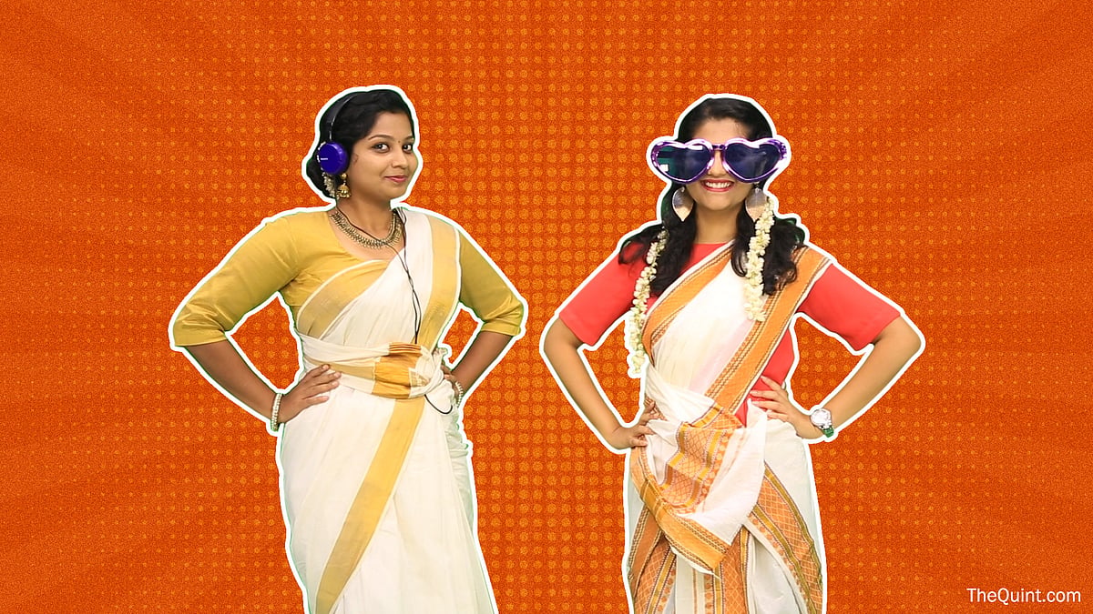 The Quint-essential Onam costume.