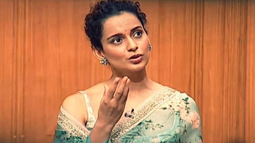 Kangana Ranaut in an interview with Rajat Sharma. 