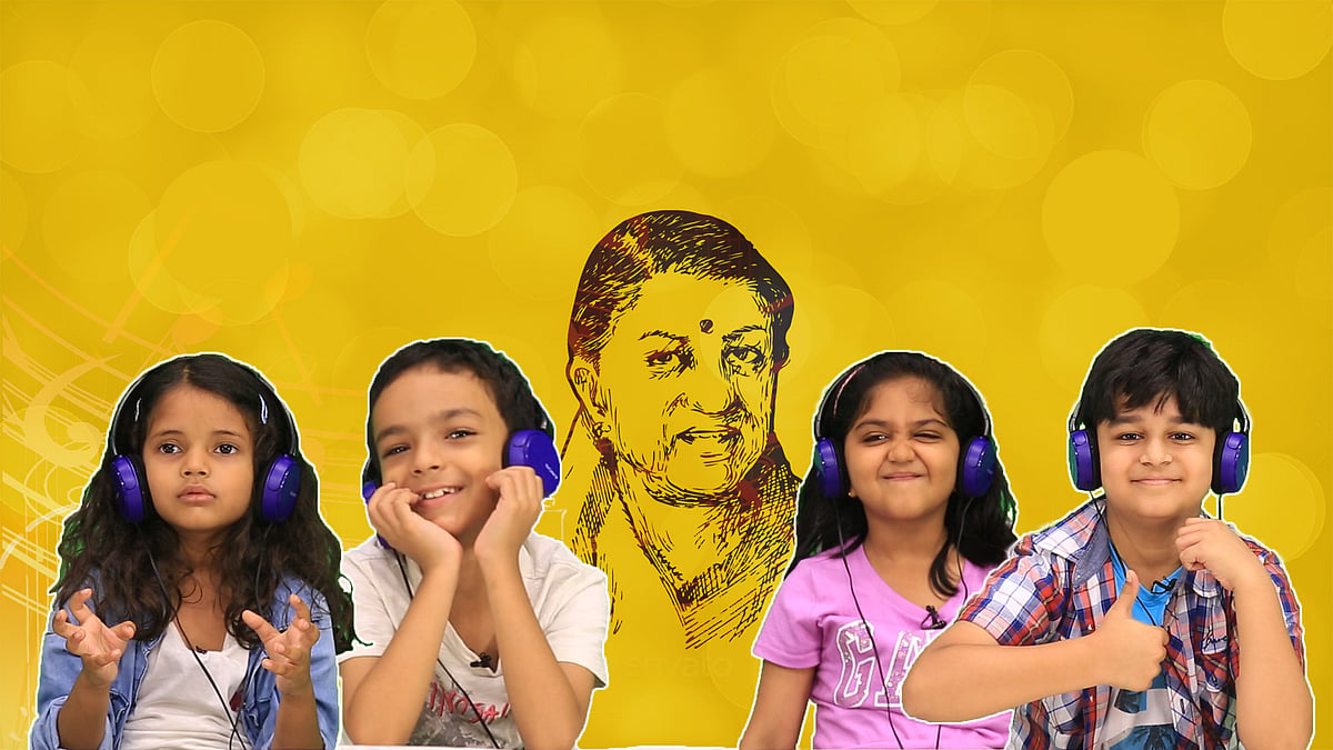 Kids reacting to Lata Mangeshkar’s songs.