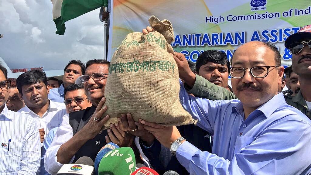 

India sent 53 tonnes of relief materials for Rohingya Muslim refugees in Bangladesh.