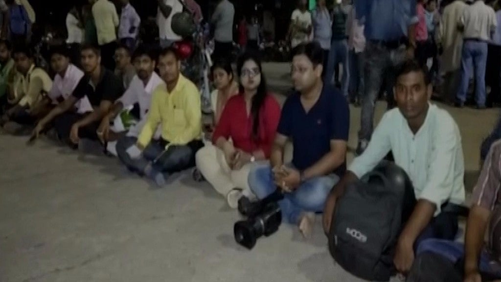 Tripura Journalist’s Union stage protest against Shantanu Bhowmik’s death.