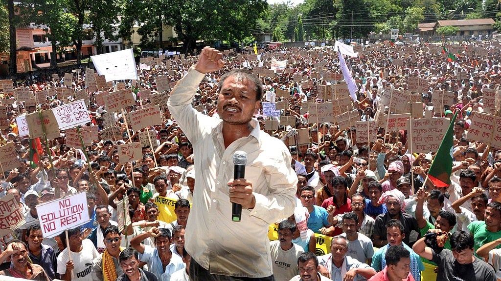 Assam’s RTI activist Akhil Gogoi. 
