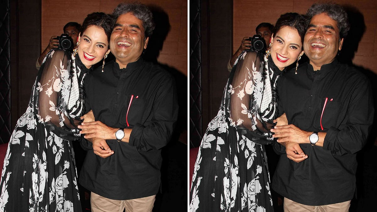 Kangana Ranaut with Vishal Bhardwaj at Jio MAMI. 
