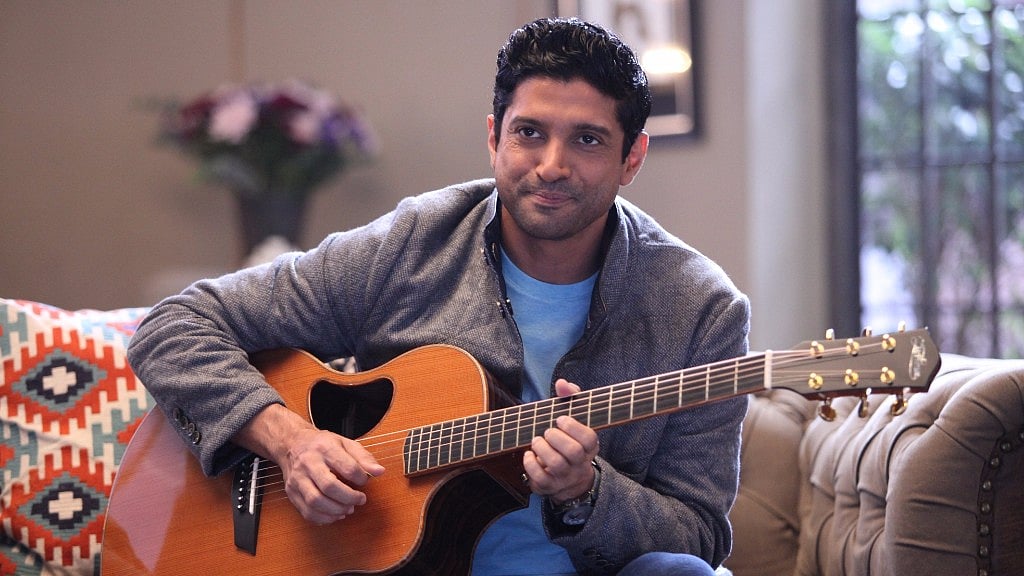 Farhan Akhtar on a TV show.&nbsp;