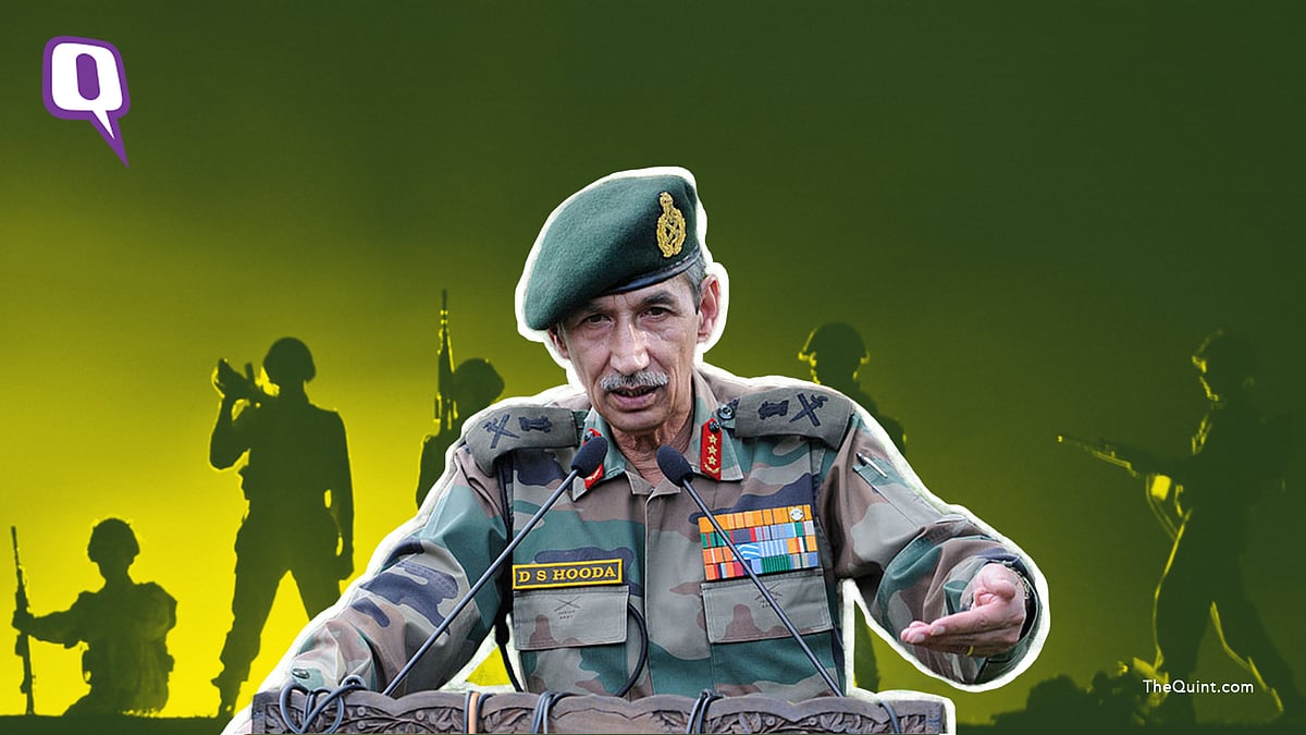 Lt Gen (retd) DS Hooda. 