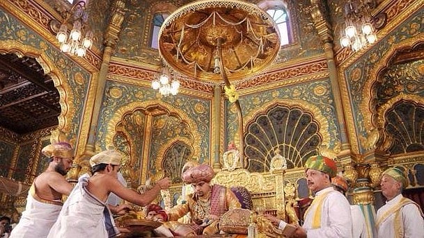 Yudaveer Wadiyar during 2016 Dasara celebrations.&nbsp;