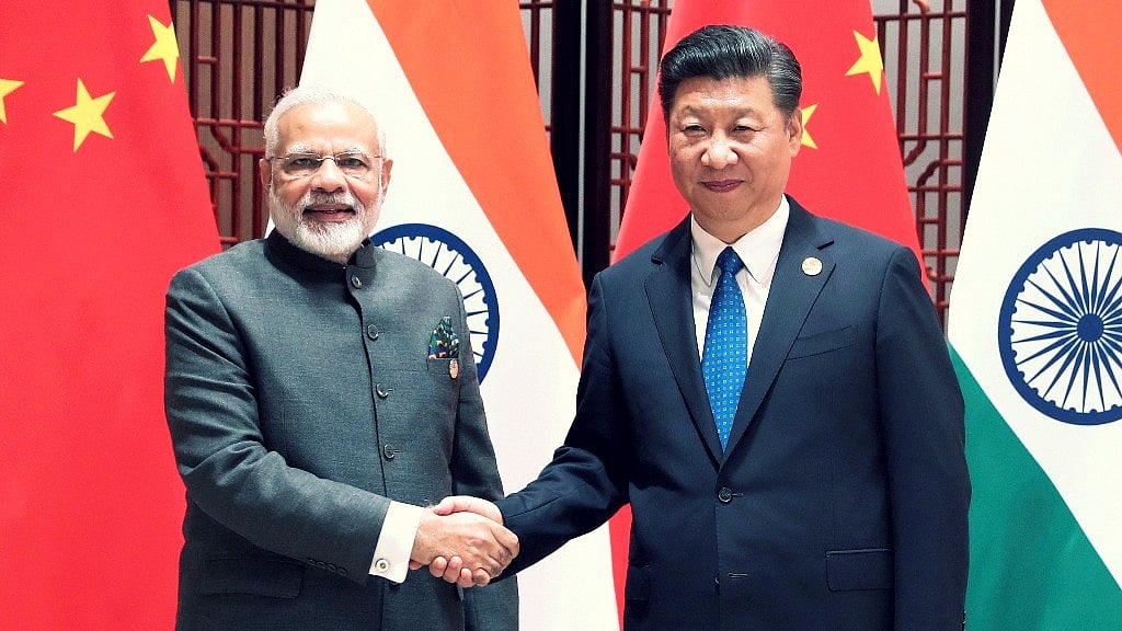 Modi and Xi at the BRICS summit. 