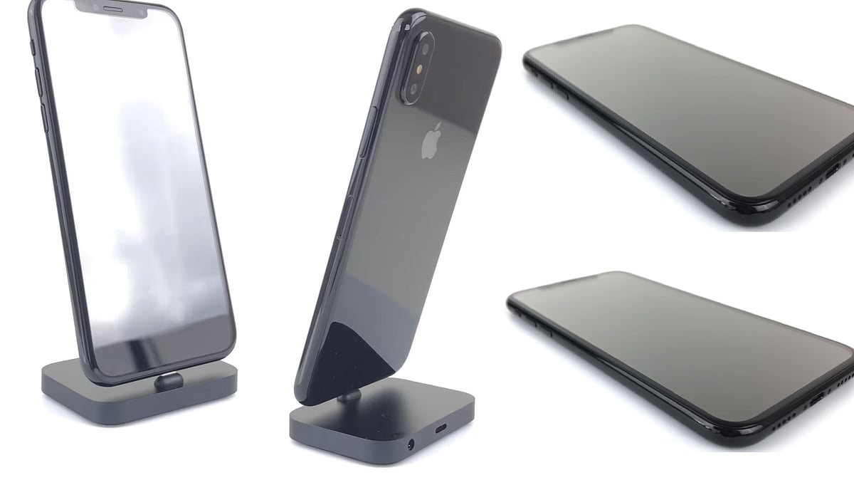 A bezel-less design for the iPhone 8 seen in leaked images. 
