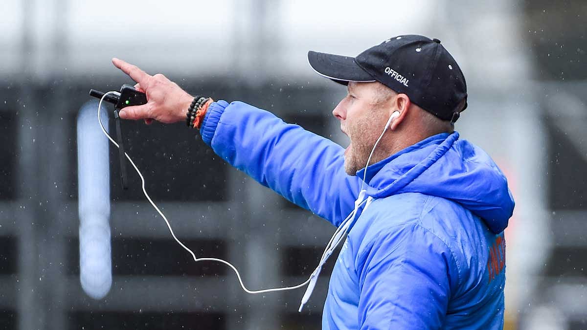 File Photo of Sjoerd Marijne during a training session.