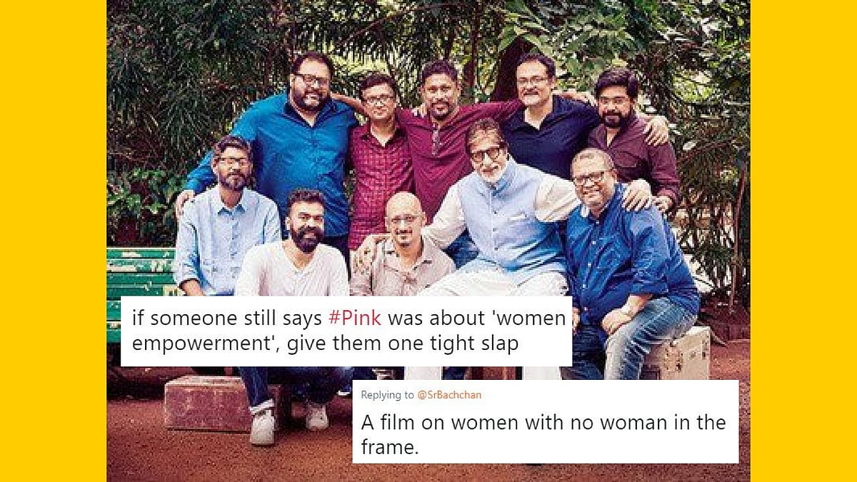 Twitter calls Amitabh Bachchan’s <i>Pink</i> throwback photo ironic. 
