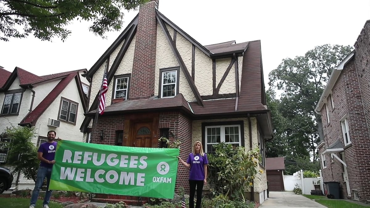 Trump’s childhood house in Queens, New York made in 1940, rented to refugees.