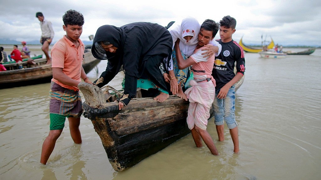 Rohingya refugees in Bangladesh.