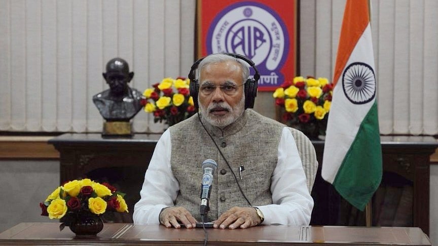 PM Modi addresses India on various topics via a monthly radio broadcast titled ‘Mann Ki Baat’.&nbsp;