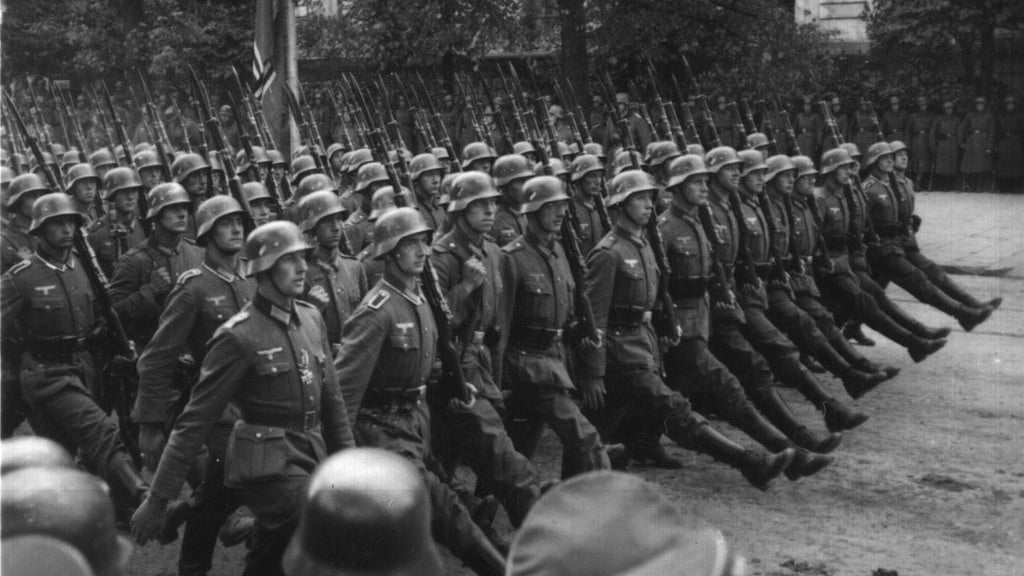 German troops in Poland.&nbsp;