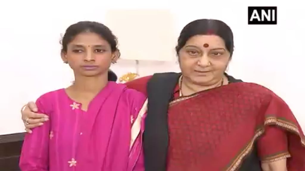 Geeta, a deaf and mute Indian girl, returned home in 2015 after being stranded in Pakistan for over a decade.