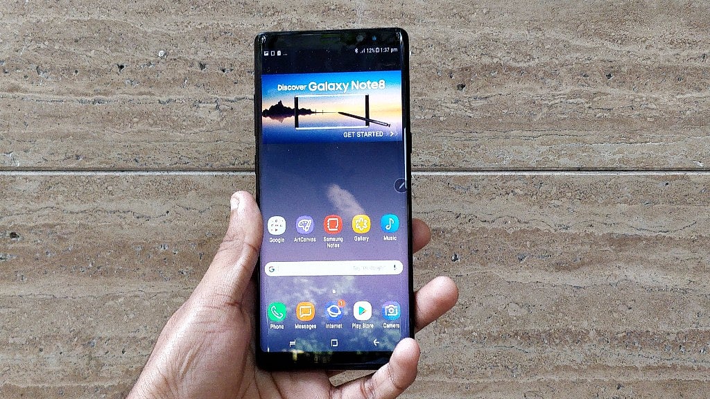Samsung Galaxy Note 8 with S Pen. 