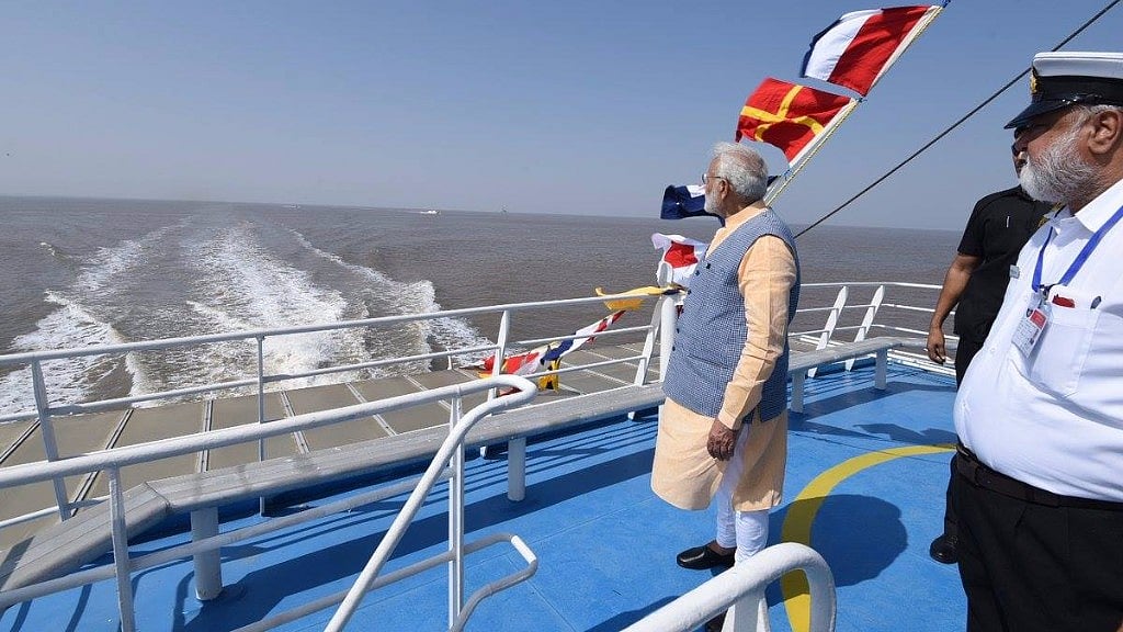 

In Phase 1, the Ro-Ro (Roll on, Roll off) ferry service between Ghogha and Dahej can only ferry passengers.